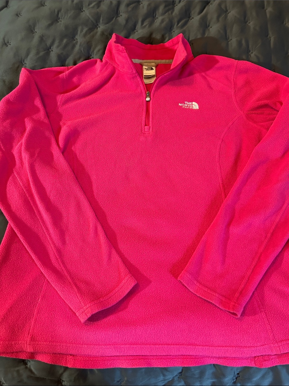 The North Face Hot Pink Quarter-Zip Fleece
